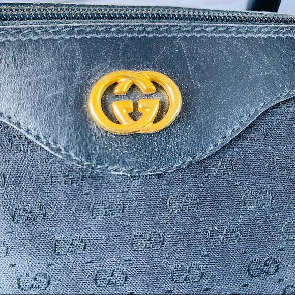 Gucci Black GG Supreme Canvas Boston Satchel with Crossbody Strap Authentic - Picture 8 of 15